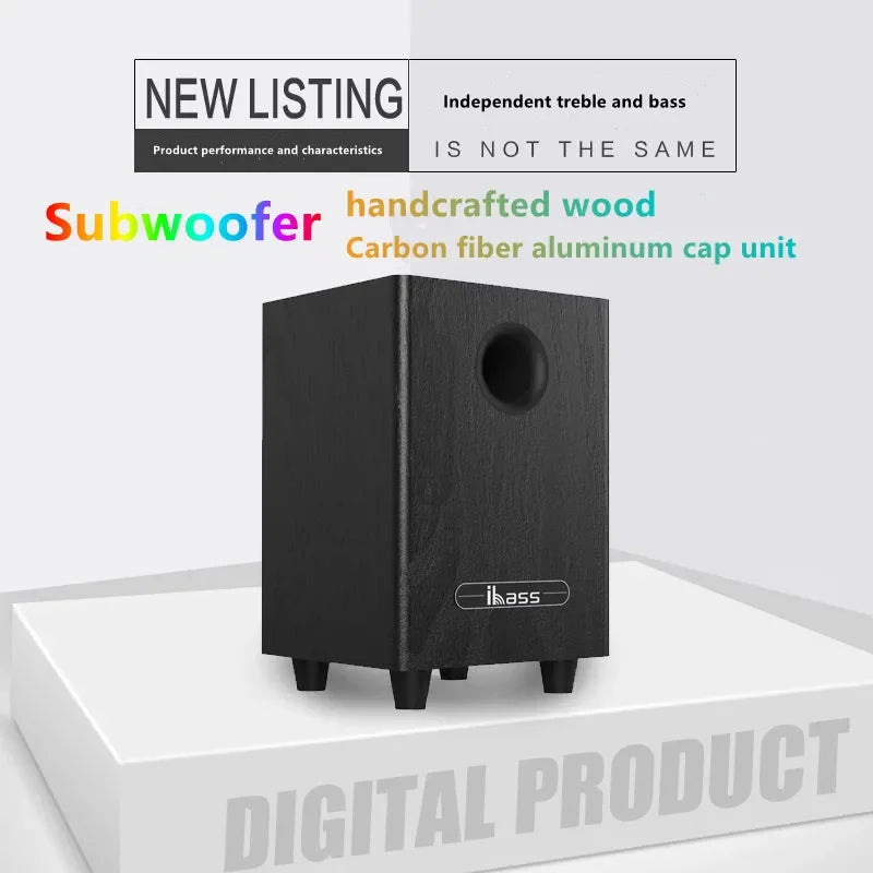 100W High Power 6.5" Passive Subwoofer Home Theater Speakers Bass Car speaker amplifier speakers Boom Box Sound System Big Power
