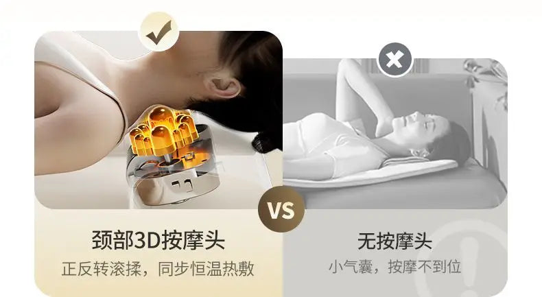 Foldable Multifunctional Massage Mattress Automatic Heating Massage Pad For Neck Shoulder Waist Back Leg Foot Home Use