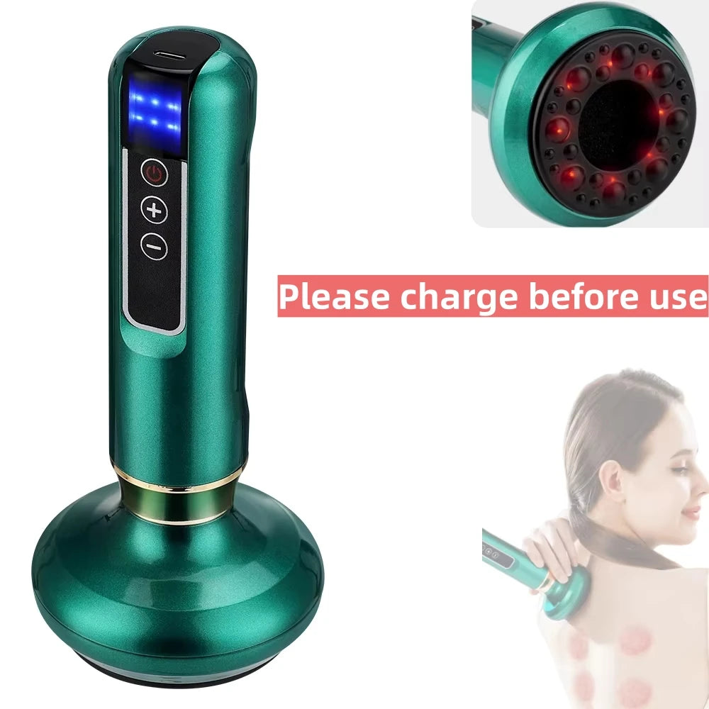 Rechargeable Magnetic Cupping Massager Handheld Cellulite Fat Suction Machine for Body Sculpting, Belly & Cellulite Massage
