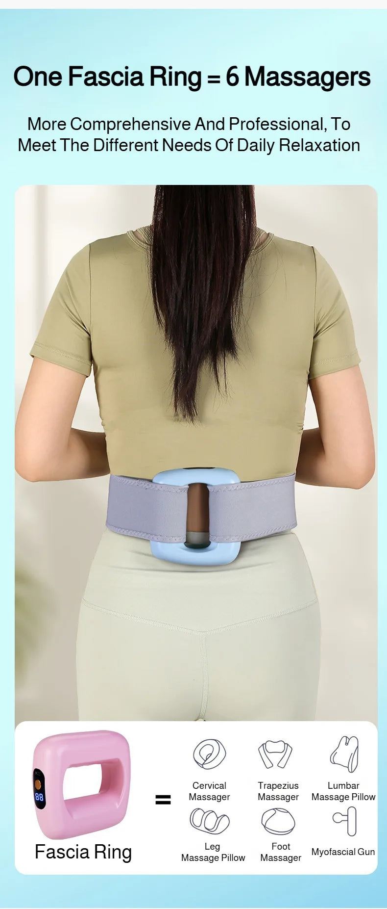 Mini Fat Shaking Massager USB Rechargeable Vibrating Muscle Relaxation Body Slimming Massage Device Portable Fitness Tool