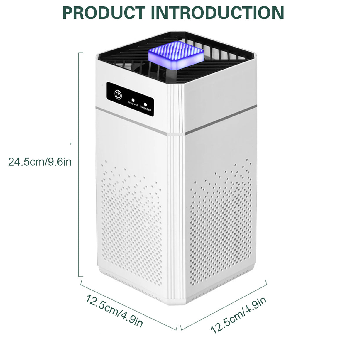 Adjustable Odor Eliminator 3 Modes Household Silent Purifiers Intelligent Indoor Negative Ion Purifier for Home Bedroom Pet Room