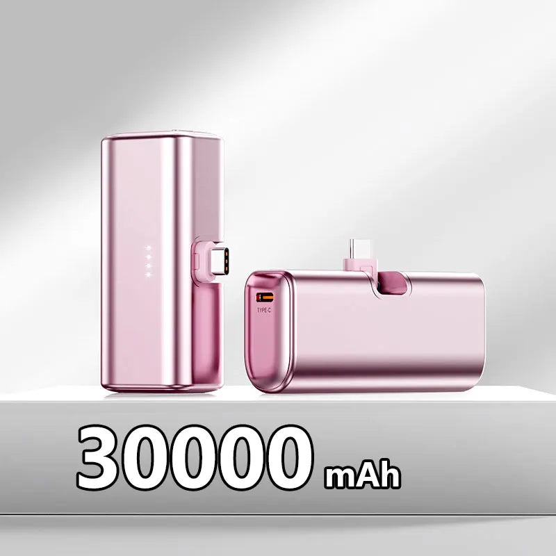 22.5W Fast Charging USB C Power Bank 500000mAh Mini Portable Charger for iPhone 15 16 Android Devices Travel Battery Pack