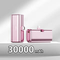 22.5W Fast Charging USB C Power Bank 500000mAh Mini Portable Charger for iPhone 15 16 Android Devices Travel Battery Pack