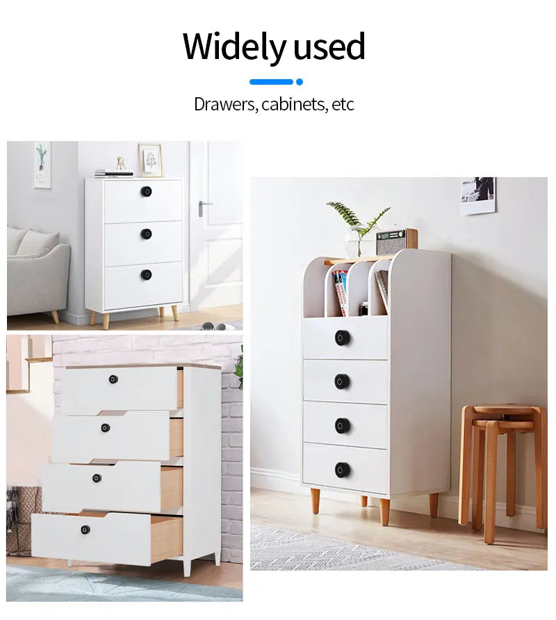 Smart Biometric Fingerprint Home File Drawer Cabinet Lock Keyless Invisible Furniture Wardrobe Electronic Locks Emergency Charge