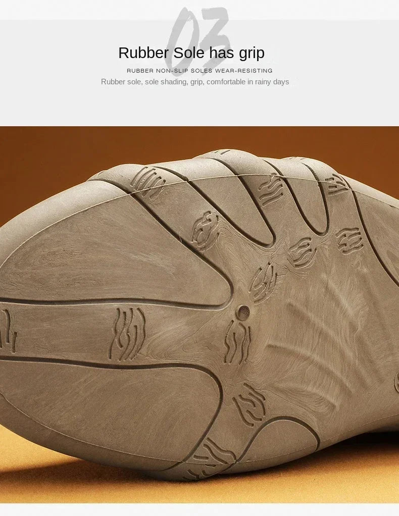 Motocross Boots 2025 Spring Man Casual Sneakers Non Slip Khaki Work Mens Shoe Short Boots Loafers Lace Up Ankle Boots for Men