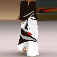 High Waist Drawstring Straight Women Pants 2024 Spring Fashion Loose Trousers Vintage Printed Casual Ladies Wide-Leg Long Pant