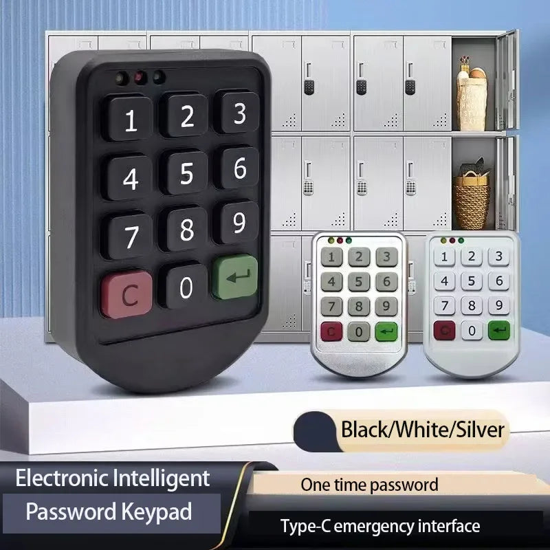 Digital Electronic Intelligent Password Keypad ABS Plastic Panel Number Cabinet Door Lock Digital Cabinet Door Lock
