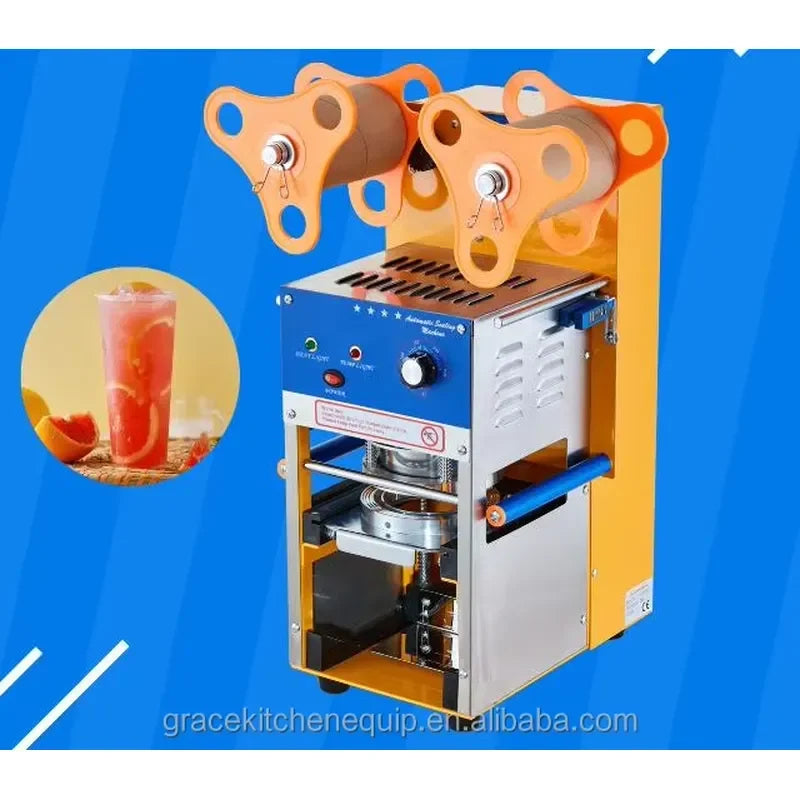 Customizable Automatic Cup Sealer Machine for Milk /Coffee Shops Heat Sealing Equipment for Bottle & Foil Packaging