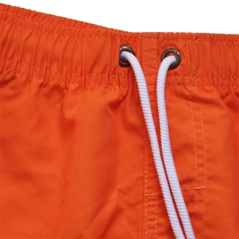 2024 Men's Fashion Printed Swimming Shorts Quick-Drying Beach Suit Breathable Drawstring Pocket