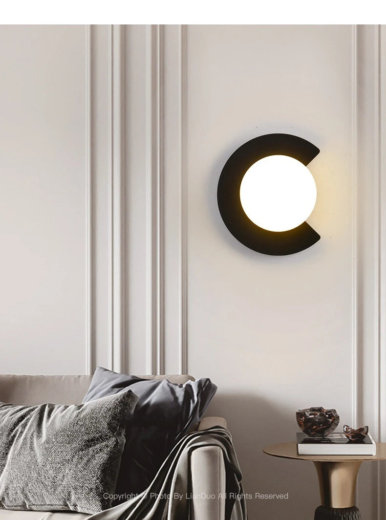 Bedside Wall Lamp for Bedroom Stairs Indoor LED Wall light Wall Sconce Home with G9 Light Bulb Living Room Gold Black Lighting