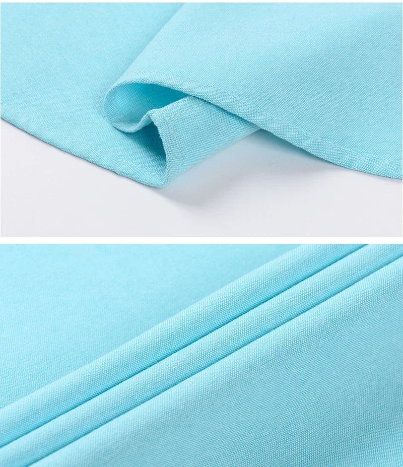 2026 Men's Oxford Long Sleeve Shirts 100% Cotton Solid Color Turn Down Collar Regular Fit Daily Men Clothing Button-down Shirts