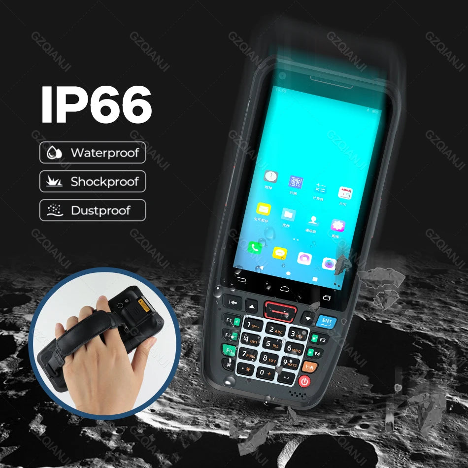 Android 10 PDA Handheld Terminal 2D Barcode Scanner 4G Data Collector NFC Cradle Charger Optional Logistics Warehousing Device