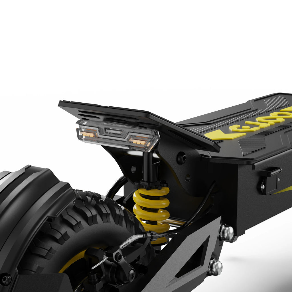 OOTD T10 Adult Foldable Electric Scooter(Yellow), Max 900W Motor & 18Ah Battery, 45-60km Range, 11 Inch All-Terrain