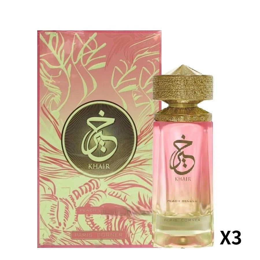 Unisex Eau De Parfum Paris Corner Khaire Peach Sweet & Sensual Perfume Notes of Peach Ginger & Musk for Men & Women