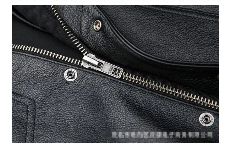 Biker Men's Faux Leather Waistcoat Men's Leather Vest Autumn Winter Motorcycle Zipper Button Motorcycle Casual Leather Vest
