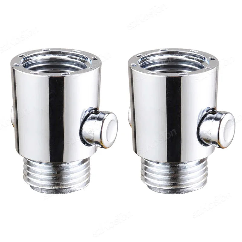 ABS Shower Head Arm Diverter Valves Bidet Sprayer Head Water Shut Off Angle Valve Flow Regulator Stop Switch Bathroom Accessory