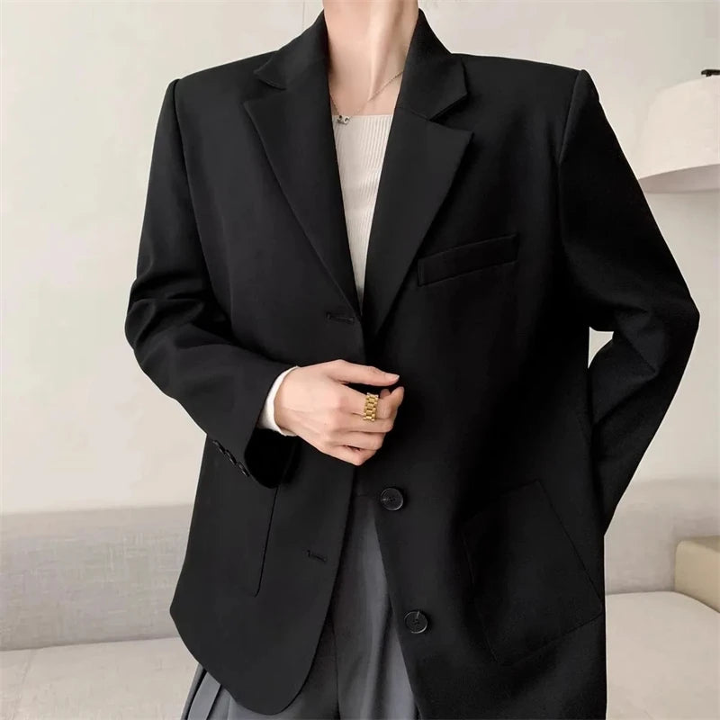 New Women's Blazer Jacket 2025 Spring Autumn Casual Design Sense Ladies Outerwear All-match Elegant Fashion Female Suit Coat