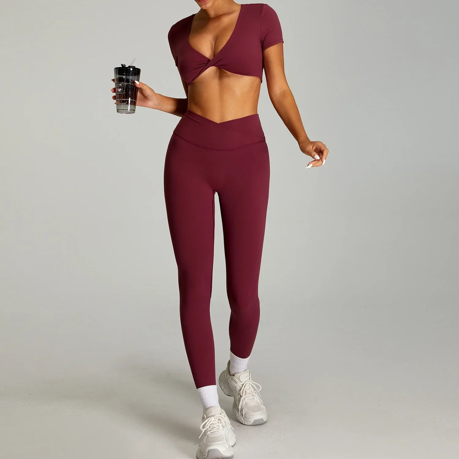 2025 New Women's High Waist Yoga Set - Seamless & Breathable 2-Piece Workout Outfit for Gym, Pilates & Running (+3 Colors)