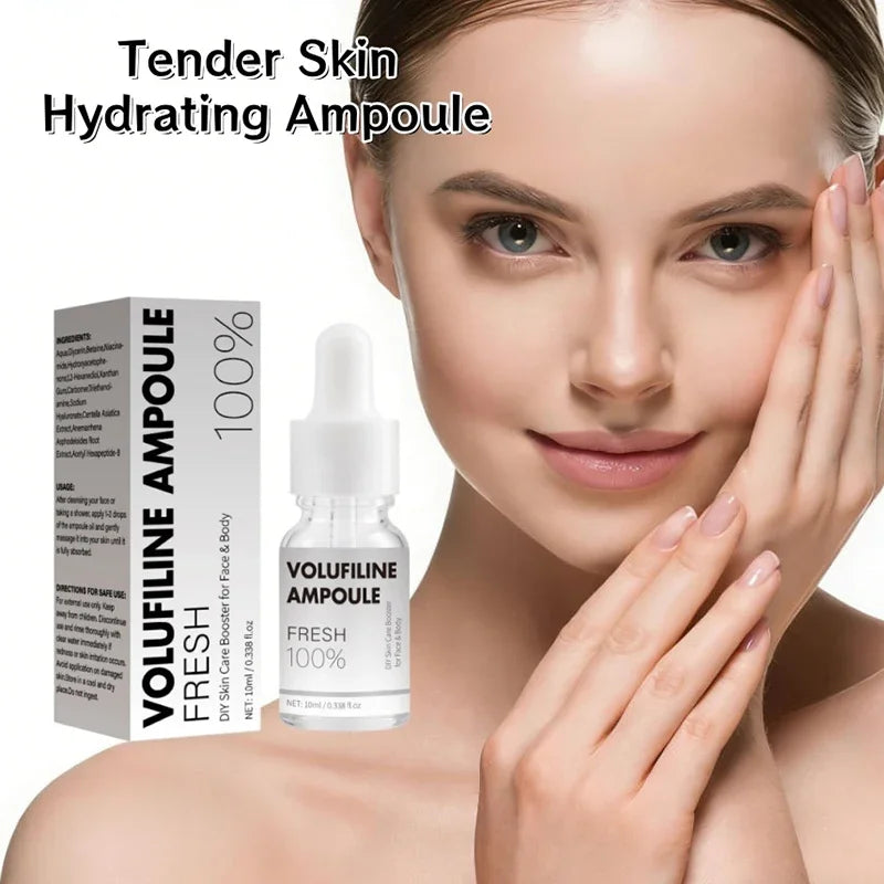 Volufiline Asiatica Ampoule 10ml Plumping Soothing Facial Serum Hydrating Moisturizing Essence Gentle Daily Skin Care Ampoule
