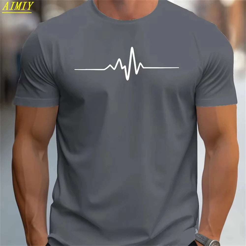 Casual Men's T-Shirts Spring Clothing Ombre Shirts Oversized Short Sleeve Tops Boys Tees Oversized Vintage T-Shirts For Mens