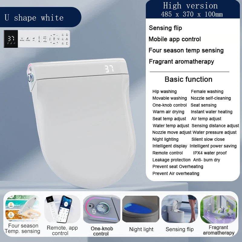 App Inteligente Cleaning Smart Flip Toilet Inodoros Japones WC Bidet Toilet Auto Sensor Toilette Japonaises Electric Toilet Lid