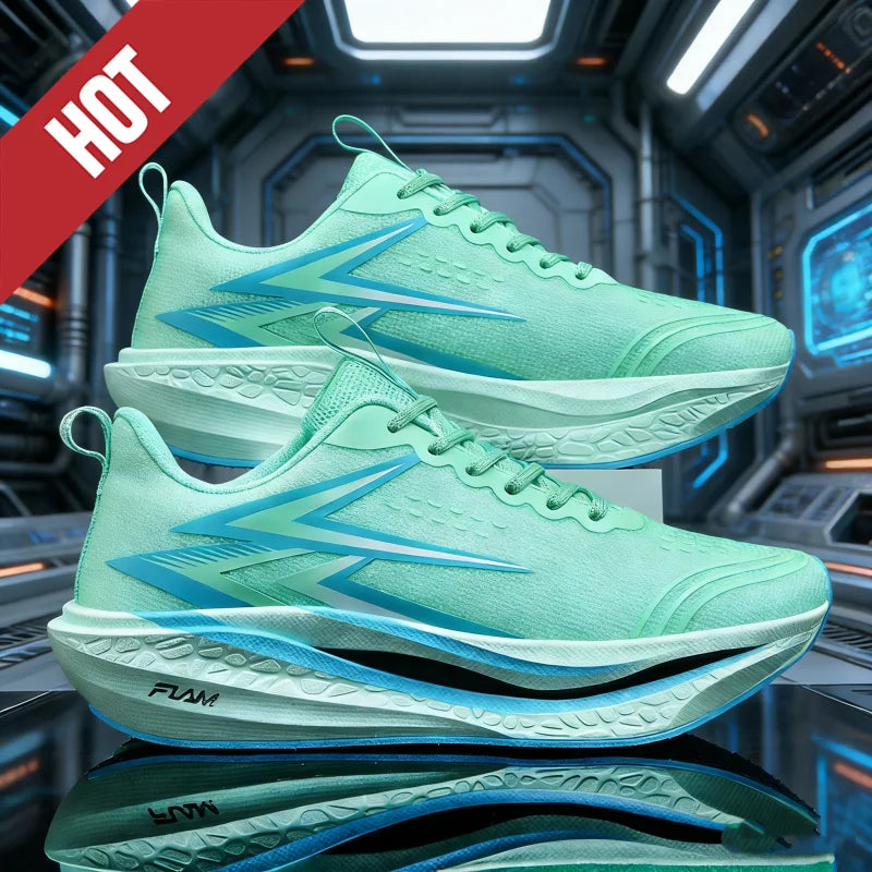 New Running Shoes Carbon Board Speciality Marathon Men Sports Breathable Lightweight Women Comfortable Athletic Nonskid Sneakers