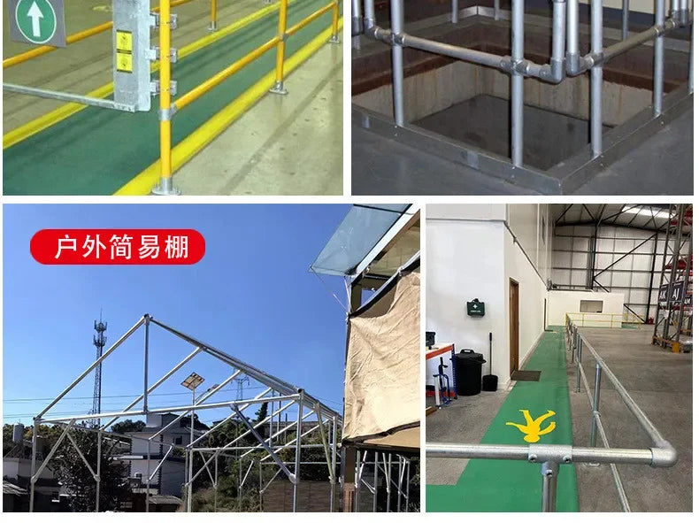 20/25mm Round Tube Pipe Joint Pipe Fitting Aluminum Alloy Steel Pipe Connectors DIY Clothes Hanger Plant Rack Shed