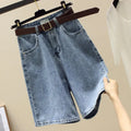High Waist Denim Shorts Women's Loose Wide Leg Pants Five Parts Summer New Style Casual Comfortable Blue Jeans High Waist Shorts