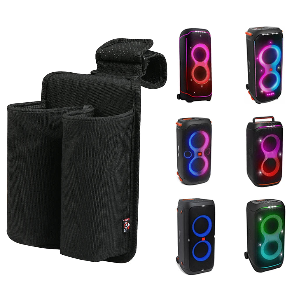 Mic Hanger Storage Holder Thicken Nylon Microphone Storage Bag Microphone Organizer for JBL PartyBox 110/120 Wireless Microphone