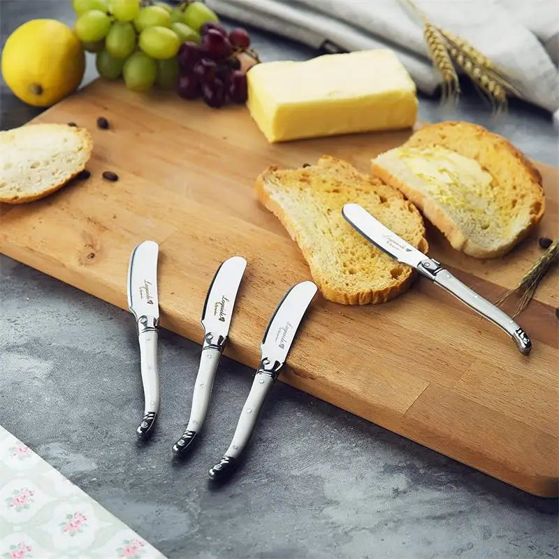 6.25inch Stainless Steel Butter Cutter Cheese Jam Spreaders Wipe Cream Cutter Kitchen Gadgets Laguiole  Butter Bread Tool 4-6pc