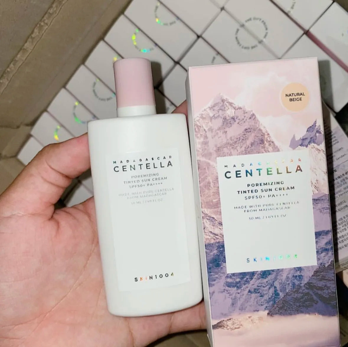 SKIN1004 Centella Sunscreen Moisturizing Dry Sensitive Skin Soothing SPF50+Sunscreen 50ML Sweat Resistant Light And Non Greasy