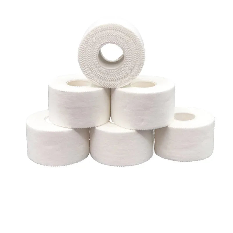 1PC Sports Tape White Tape Sensitive Skin Roll Band Aid Muscle Elastic Bandage Strain Injury Support Medical Accessories