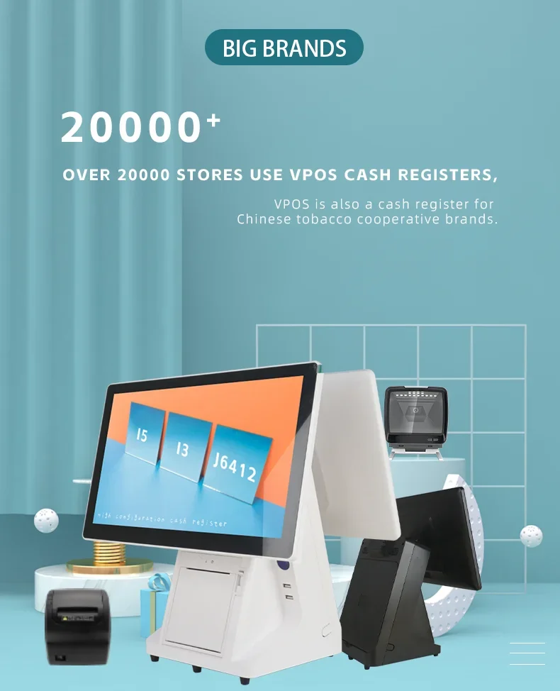 2026 Restaurant Pos System With Kitchen Printer Punto De Venta Optuca Pos System Complete Cash Register Supply