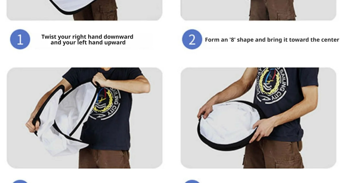 2-in-1 Dual Sided Gold Silver Reflector Portable Foldable Light Panel for Portrait Live Streaming Studio Outdoor Photography