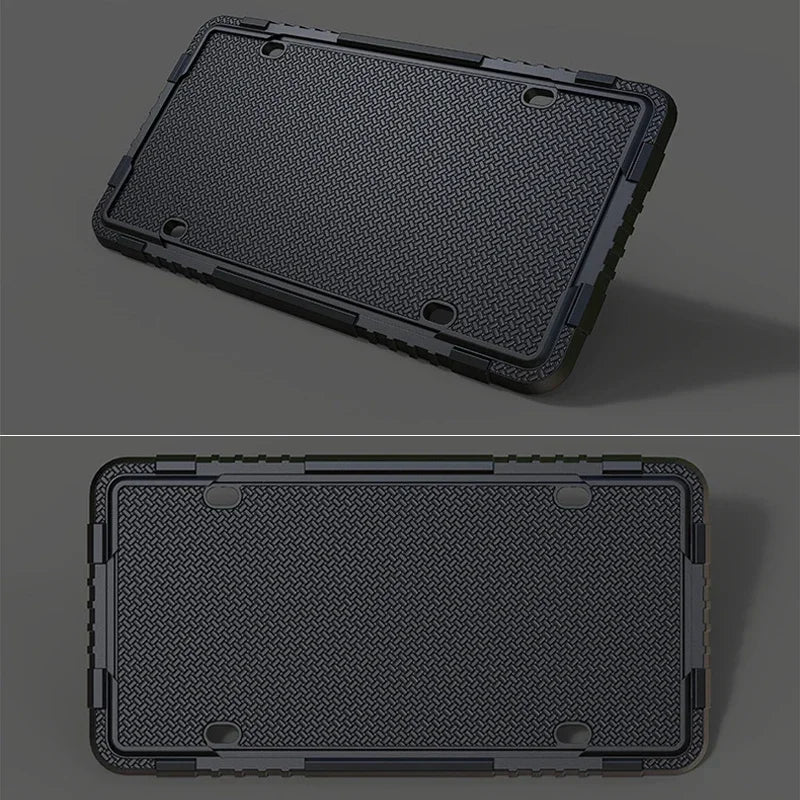For RAM Car Silicone License Plate Frame Kit Detachable Waterproof Antirust Number Plates Holder Bracket for US Canada Auto