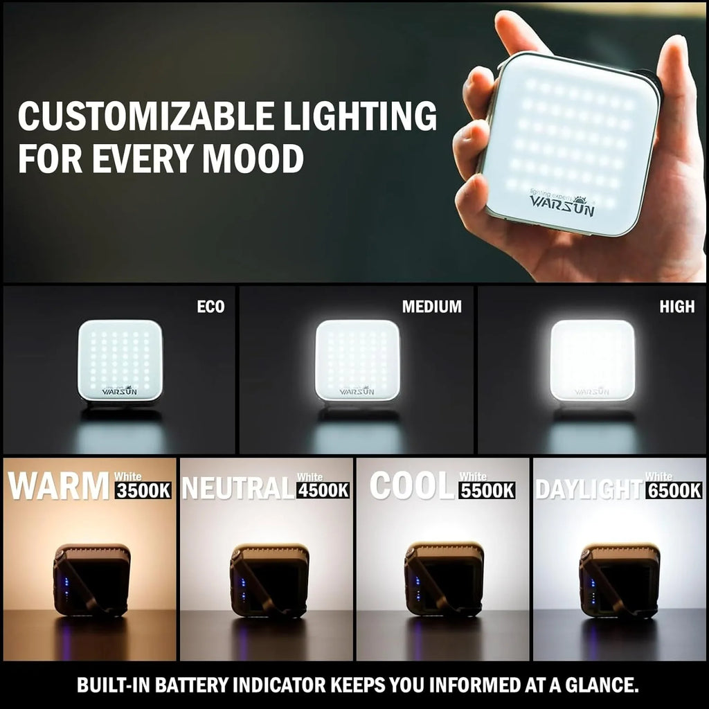 Warsun CP36 Camping Lights SMD Rechargeable Outdoor Hanging Lights Portable Fill Light Work Maintenance Lighting
