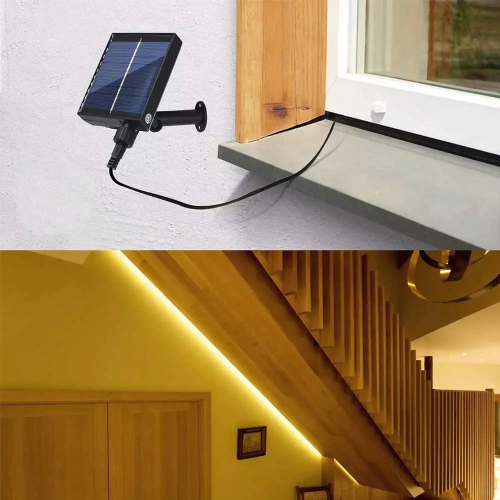 24V COB Solar Neon Light Strips DC 24V Flexible Lights Waterproof IP67 Warm White 1m 2m 3m 4m 5m LED Strip For Garden Decoration