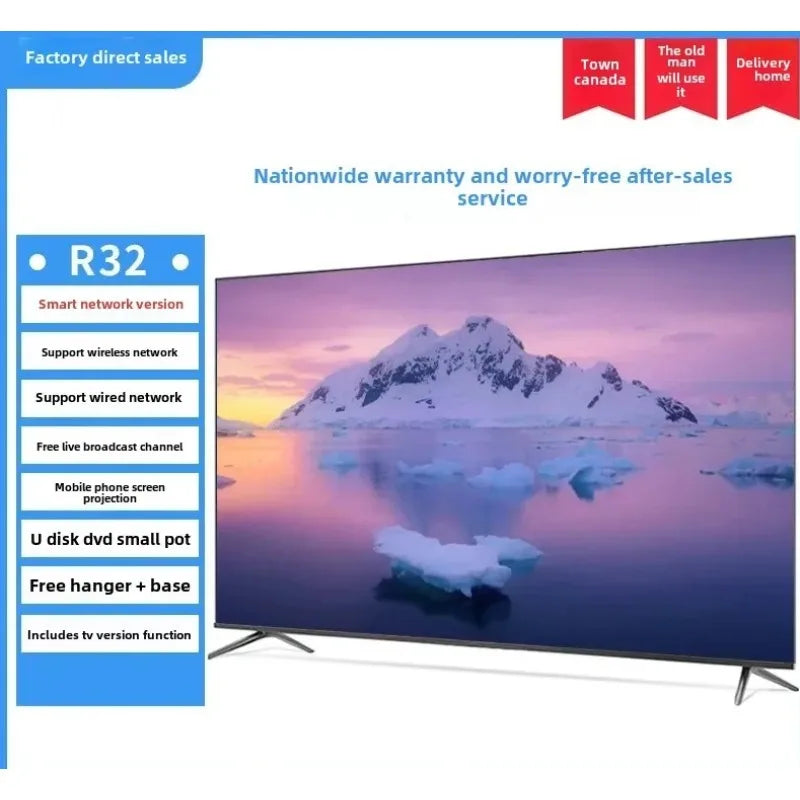 Hotel Network LCD Television 20 32 43 55 65 75 85 100 Inch Energy Saving Smart TV Display