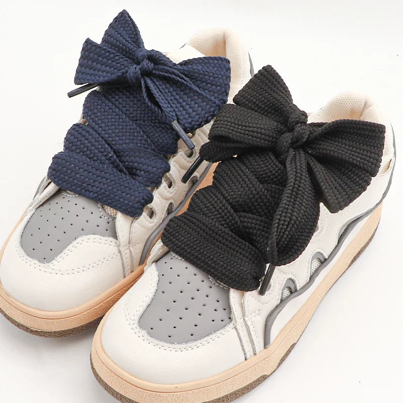 2cm Wider Flat Shoelaces New Casual Sneakers Laces for Shoes Fashion Rope Shoelace 100/120/140/160CM Shoes Accessories 1Pair