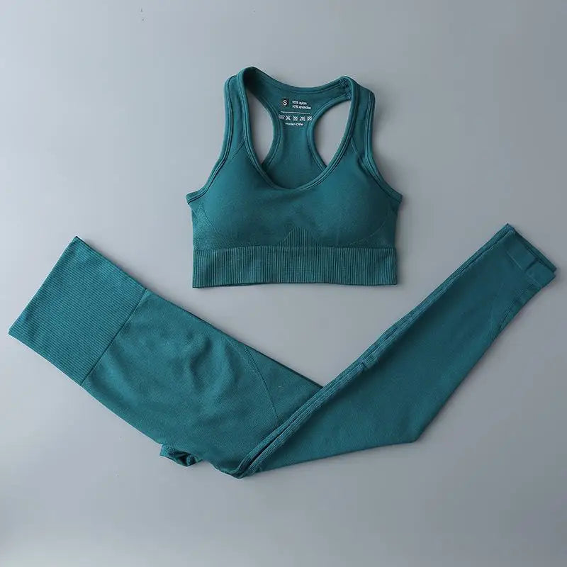 Seamless Legging Fitness Suit Women Sport Outfits Butt-lifting Yoga Pants Running Gym Clothing Comfortable Workout Clothes Solid