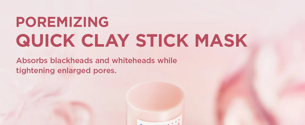 SKIN1004 Poremizing Quick Clay Stick Mask Korean Face Deep Cleansing Shrink Pores Skincare Sebum Control Pink Mud Mask Skin Care