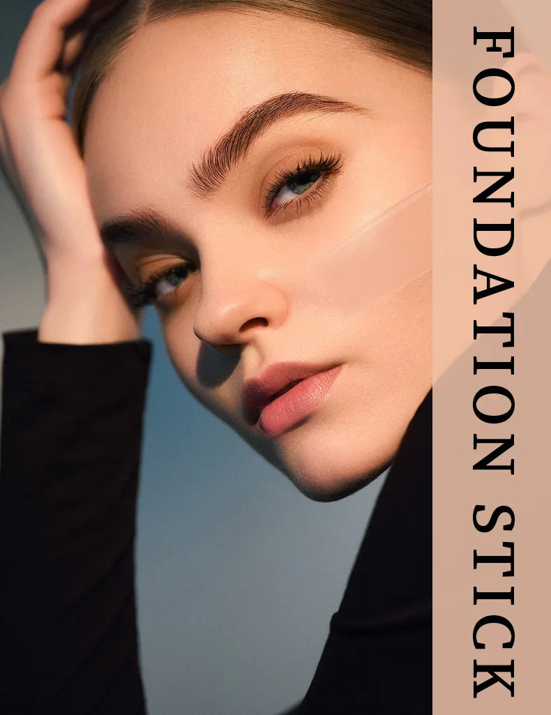 Matte Eraser Foundation Cream Stick Full Coverage Waterproof Oil-control Face Base Velvet Makeup Moist Light Concealer Foundatio