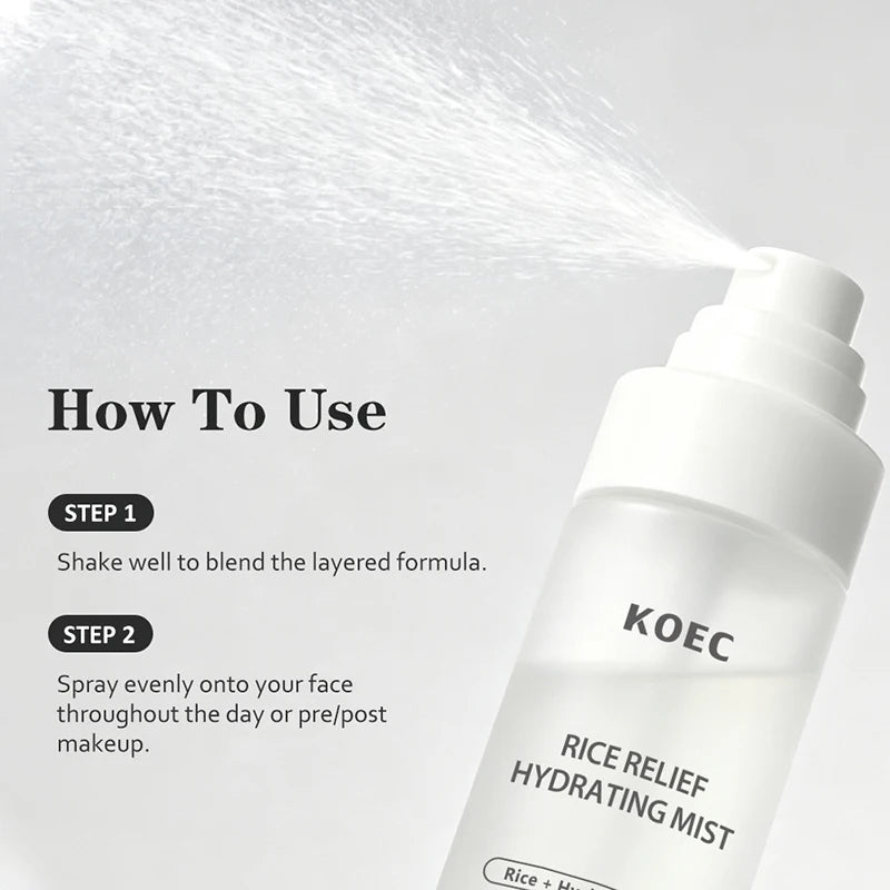 KOEC Centella Soothing Moisturizing Spray 100ml Niacinamide Brighten Jelly Mist Serum Kojic Acid Collagen Nourish Skincare
