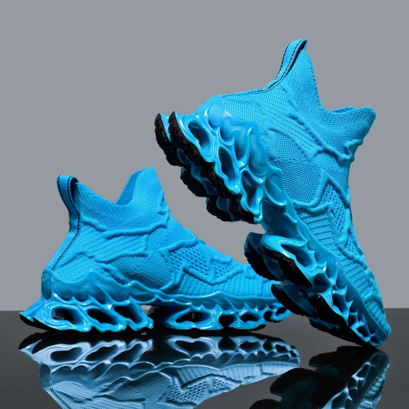 Men's Casual Sneakers Breathable Luxury Trainer Race Shoes Fashion Loafers Running Shoes for Male Comfortable Tenis