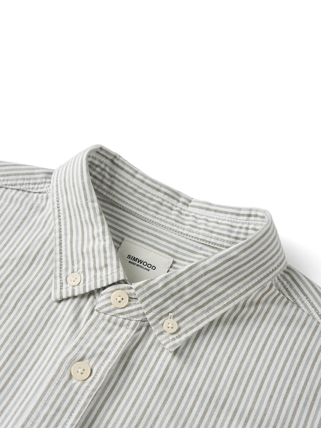 SIMWOOD 2026 Autumn New Oversize 200gsm 40S Cotton Oxford Fabric Shirts Men Classic Vertical Striped Smart Casual Shirts