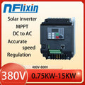 Solar VFD Frequency Inverter 0.75KW/1.5KW/2.2KW/4KW/5.5KW/7.5KW/11KW/15KW  380V For Motor Frequency Converter Adjustable Speed