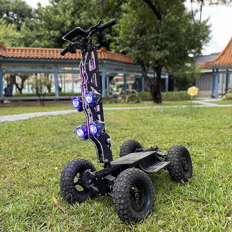 13 inches 4-Wheel High-Speed Electric Scooter – Dual/All-Wheel Drive Foldable Off-Road Vehicle for Outdoor & Patrol Use