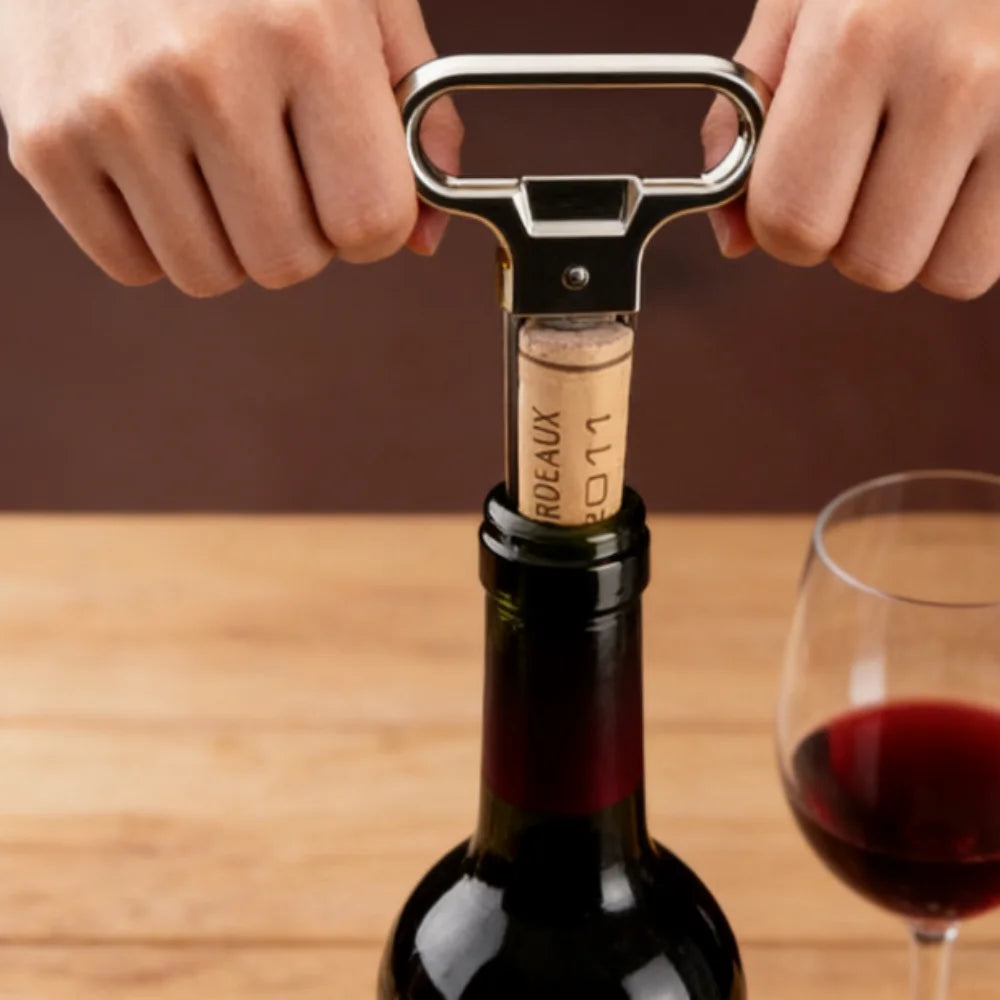 Handheld Wine Bottle Opener Pump Labor-Saving Waiter's Corkscrew with Foil Cutter - Essential Kitchen Tool for Smooth Wine Enjoy