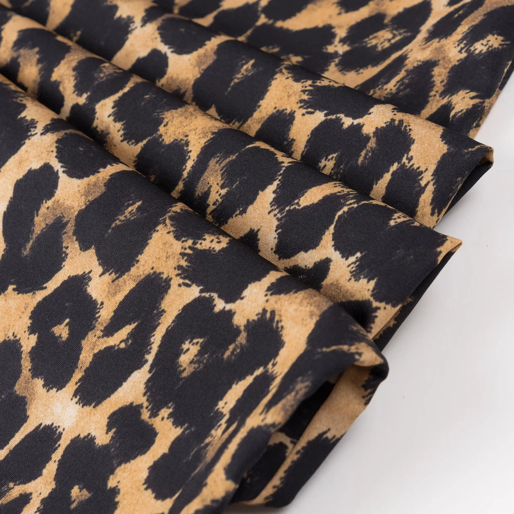 Women Summer New Women's Fashion Versatile Animal Print Elastic Waist Drop Mid Waist Wide Leg Pants
