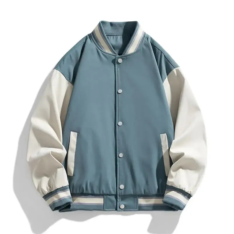 Plus Size 8XL 9XL 10XLMen Varsity Jackets Baseball Coat Stand Collar Long Sleeve Jackets Man Casual Outerwear Big Size Clothing